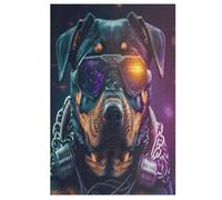 Rottweiler Rottweiler Rozzles para AdultosPuzzles de Madera de 1000 piezas Adultos Regalos Juego Estimulante 78×53cm