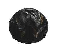 Rottweiler - Tapones de ducha para mujer, reutilizables, grandes, de secado rápido, cuidado del cabello, largo, corto, para baño de niños