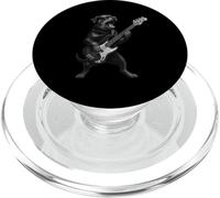 Rottweiler Tocando Bajo Rock Música Amante de los Per PopSockets PopGrip para MagSafe