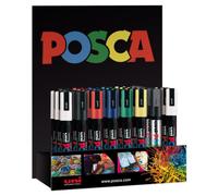 ROTUL.UNI-POSCA PC-5M EXPOSITOR de 36