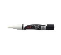 Faber-Castell uni-ball 186101 - Marcador de tiza y ventana UNI CHALK PWE-3MS 0.9-1.3 mm punta redonda, blanco