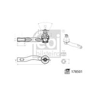 Rótula de dirección FEBI BILSTEIN 178501