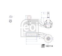Rótula de dirección FEBI BILSTEIN 183114