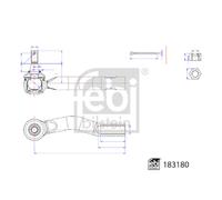 Rótula de dirección FEBI BILSTEIN 183180