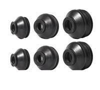 Rótula de suspensión 6 piezas de brazo de dirección universal para rótula de dirección, protección contra el polvo, cubierta de goma, apto para accesorios de coche Rótula de suspensión Eje delantero