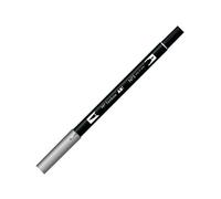 Tombow Rotulador Doble Punta Pincel Acuarelable, Plástico, Cool Grey 7