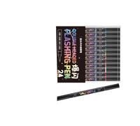 Rotulador acrílico de doble punta que brilla en la oscuridad marcadores para escritura nocturna y creación artística con marcadores de escritura suave que fluye brillan en la oscuridad para