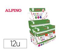 Rotulador Alpino Doble Doble Punta Gruesa Y Punta Fina Expositor De 12 Estuches 10+2 Y 6 Estuches De 20+4