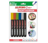 ROTULADOR ALPINO PAINT MARKER 6 COLORES BASICOS