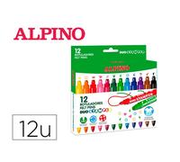 Rotulador Alpino Stamper Duo Caja De 12 Unidades Colores Surtidos