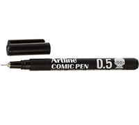 Rotulador artline calibrado micrometrico negro comic pen ek-285 punta poliacetal 0,5 mm resistente al agua