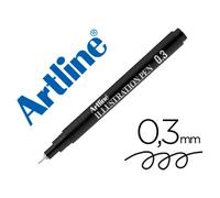 Rotulador artline calibrado micrometrico negro illustration pen ek-283iln punta poliacetal 0,3mm - EK-283ILN