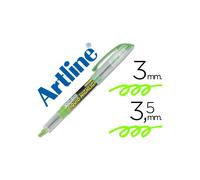 Rotulador artline fluorescente ek-640 verde punta biselada
