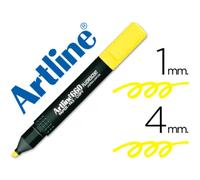 Rotulador artline fluorescente ek-660 amarillo punta biselada