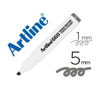 Rotulador artline fluorescente ek-660 gris pastel punta biselada