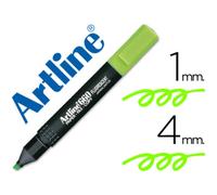 Rotulador artline fluorescente ek-660 verde punta biselada
