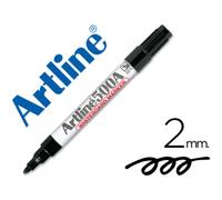 Rotulador artline pizarra ek-500 negro punta redonda 2 mm recargable