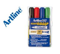 Rotulador artline pizarra ek-517 4 -punta redonda 2 mm -bolsa de 4 rotuladores