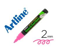 Rotulador artline pizarra epd-4 color rosa fluorescente opaque ink board punta redonda 2 mm