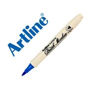 Rotulador artline supreme brush epfs pintura base de agua punta tipo pincel trazo fino azul ultramar