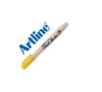 Rotulador artline supreme brush pintura base de agua punta tipo pincel trazo variable amarillo