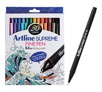 Rotulador artline supreme epfs200 fine liner punta de fibra 0,4 mm bolsa 30 unidades colores surtidos