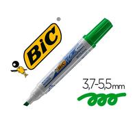 Rotulador Bic Velleda Verde Punta Biselada para Pizarra Blanca