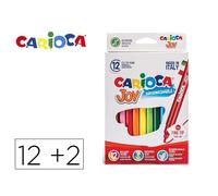 Rotulador Carioca Joy Estuche De 12 Unidades Colores Surtidos + 2 Gratis