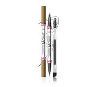 Rotulador de 2 puntas para cejas, delineador de ojos, 2 en 1, pincel de doble punta para maquillaje, lápiz de doble punta
