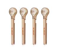 Rotulador de cinta correctora de 6 x 5 mm para tomar notas, manualidades, diario, paquete de 4 gomas de borrar rellenables, color blanco