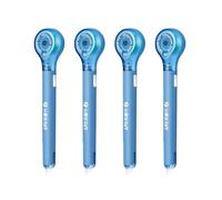 Rotulador de cinta correctora de 6 x 5 mm para tomar notas, manualidades, diario, paquete de 4 gomas de borrar rellenables, color blanco