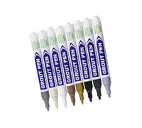 Rotulador de lechada de 2MM, resistente agua, marcador de recarga de cerámica de secado rápido para baño, cocina, marcador de lechada de suelo de madera y cerámica, 8 Uds