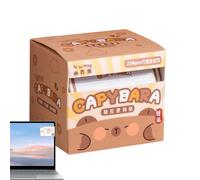 Rotulador de página de animales, notas adhesivas Capybara, 256 hojas en forma de dibujos animados, almohadilla de memoria de larga duración, tipo de rollo adhesivo, oficina, dormitorio, vestidor