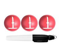 Rotulador de pelota de golf, delineador de bolas de precisión, de guía de alineación, diseño compacto y duradero, herramienta fácil de dibujar para hombres, mujeres, adultos, principiantes