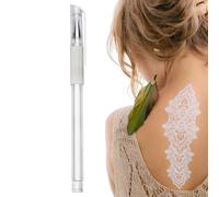 Rotulador de piel de tatuaje, bolígrafo de dibujo pintado a mano para diseño de base, escritura fácil de limpiar, lavable, herramienta de posicionamiento de arte corporal para cejas y piel