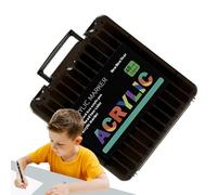 Rotulador De Pintura Acrílica - Punta Fina Para Manualidades En Y Detalles - Materiales Artísticos Impermeables y Resistentes a la Decoloración para Educación Artística Infantil, Scrapbooking,