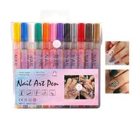 Rotulador de signos de uñas | Herramientas de manicura de secado rápido | Rotulador de pintura para uñas artísticas, para mujeres y principiantes para el ejercicio en casa, salón de , día de