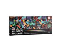 Rotulador de tela Tintas permanentes de secado rápido Bolígrafo de pintura para diseño textil Pintura creativa Visible después de la noche Rotulador de tela Secado rápido No se decolora Marcadores de