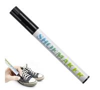 Rotulador de zapatos de tela, 20 g, compacto y portátil, rotulador de color de piel, rotulador profesional para reparación de zapatos, pintura ligera para reparación de zapatillas blancas, Negro