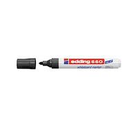 edding 660 marcador para pizarras blancas - negro - 1 rotulador - punta redonda 1,5-3 mm - rotulador para pizarra blanca, borrado en seco - pizarra blanca, flipchart, tablón de notas - recargable