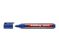 Rotulador edding marcador permanente 300 azul punta redonda 1,5-3 mm recargable