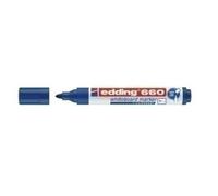 Rotulador edding para pizarra blanca 660 color azul punta redonda 1,5-3 mm recargable