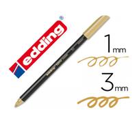 Rotulador edding punta fibra 1200 oro n. 53 -punta redonda 1-3 mm