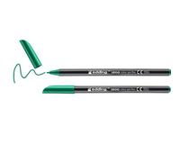 Rotulador edding punta fibra 1200 verde n.4 punta redonda 0.5 mm blister de 2 unidades