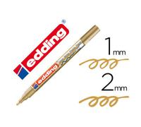 Rotulador edding punta fibra 751 oro punta redonda 1-2 mm