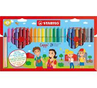 Rotulador escolar con sujeción triangular STABILO Cappi - Estuche de 24 colores