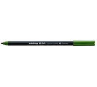 Edding 1300-015 - Caja con 5 Rotuladores con Punta de Fibra - 2mm - Verde Oliva