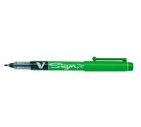 Rotulador Fibra Pilot Sign Pen Verde (Set de 12)