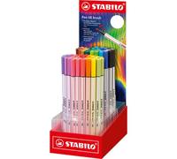 Rotulador fibra stabilo pen brush arty line punta pincel expositor de