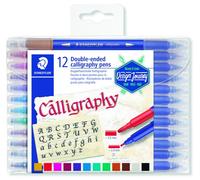 Rotulador Fibra Staedtler 3005 Design Journey Doble Punta Caligrafia Estuche De 12
